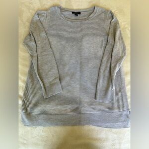 Gray Ribbed Sweater